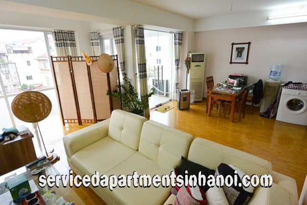 Spacious one bedroom apartment for rent on Nghi Tam village with swimming pool