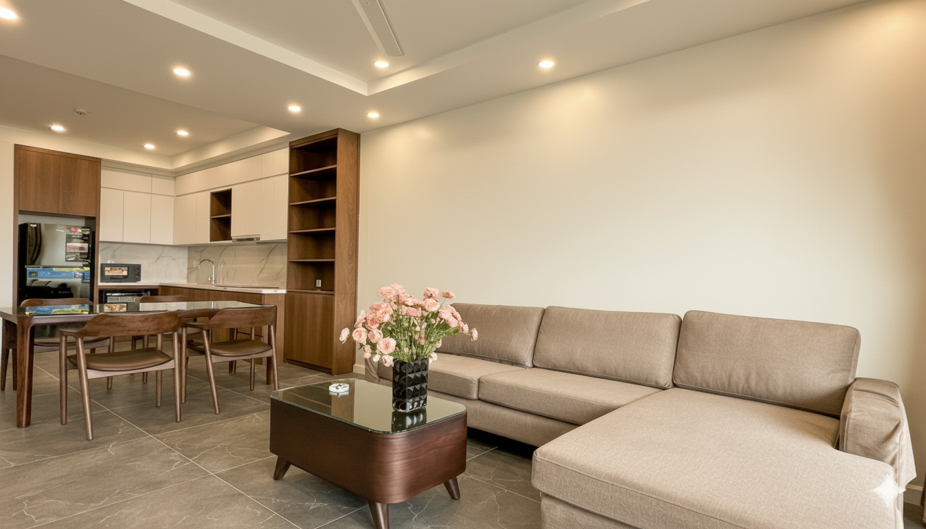 Modern & Spacious 3 bedroom apartment for rent in nghi Tam Area, Tay Ho with wide balcony