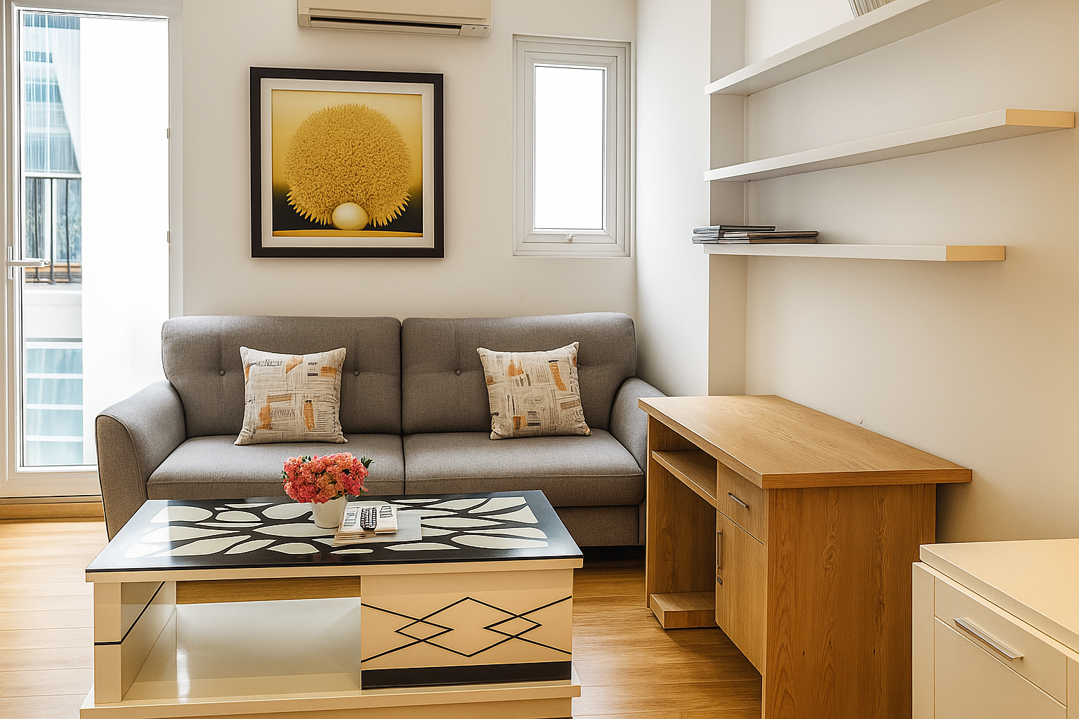 Apartment for rent in Dong Da – Modern Comforts, Central Location