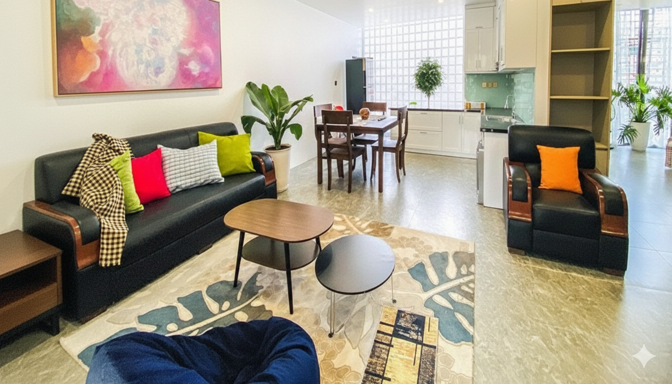 Artistic Bliss in Our 2 BR Apartment for Rent in the Heart of Tay Ho