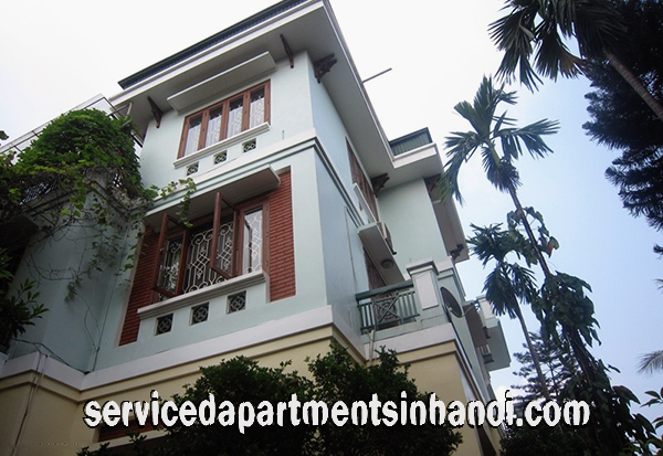 Beautiful Five Bedroom Villa for rent in Nghi Tam Village, Tay Ho, Large Garden With Lakeview