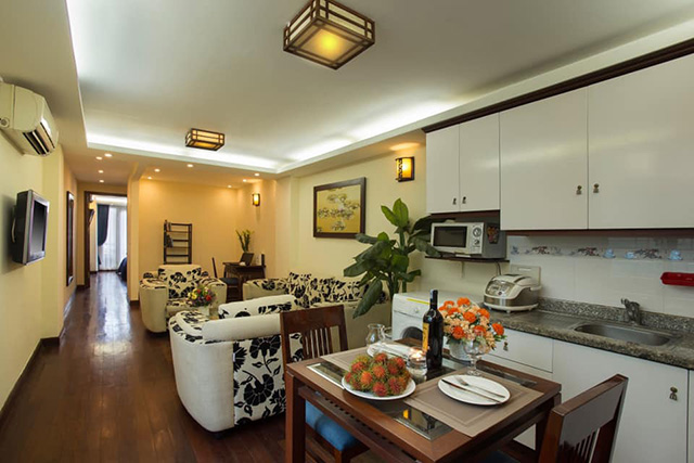 Big One Bedroom Apartment For Rent in Quan Thanh street, Near Old Quarter