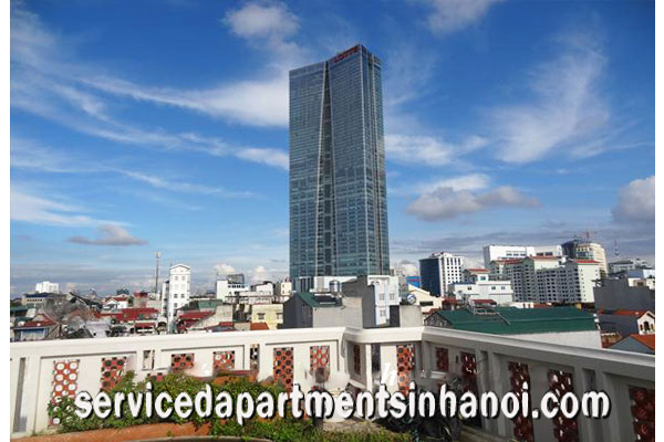 Brand New 2 bedroom apartment with Beautiful terrace Rental in Dao Tan str, Hanoi
