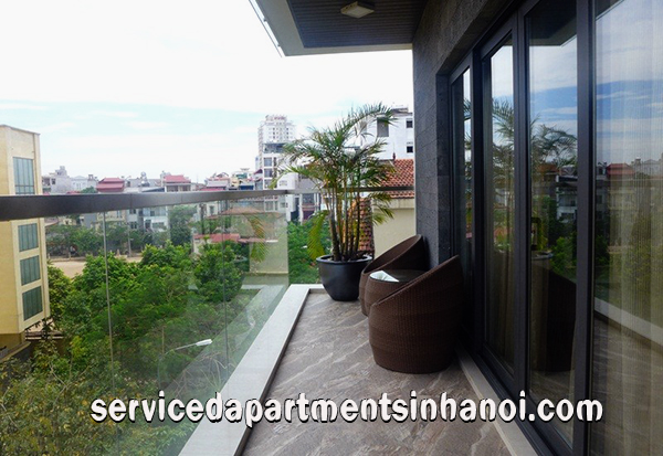 Enchanting Two Bedroom Serviced Apartment in Tay Ho, Lovely Balcony