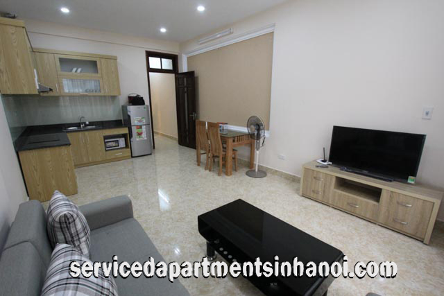 Bright Modern One Bedroom Apartment Rental in Van Cao Str, Ba Dinh