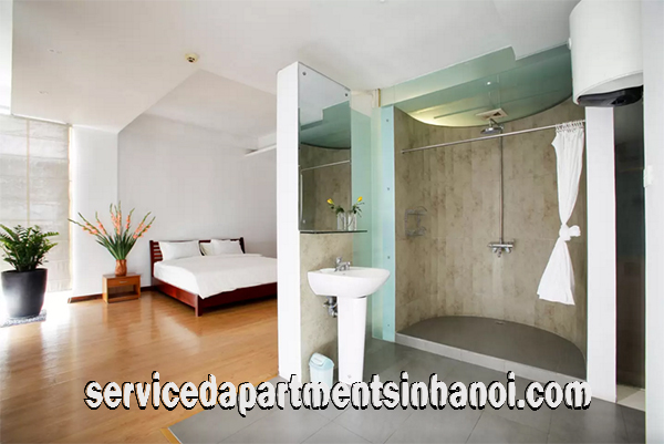 Bright Three Bedroom Apartment with Big balcony Rental Close to Truc Bach Lake