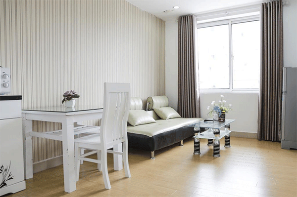 Budget Price Two Bedroom Serviced Apartment Rental in Tran Thai Tong street, Cau Giay