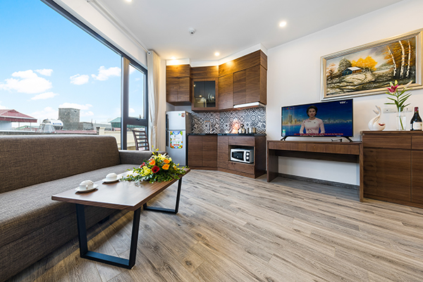Cozy and Good Price Serviced Residence Rental Near Hoang Quoc Viet street, Cau Giay