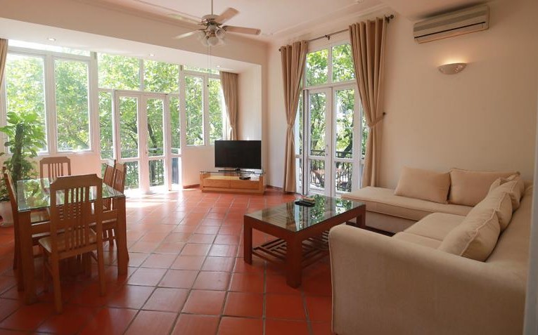 *Enjoy this Spacious Tranquil 2 Bedroom Apartment Rental In Tay Ho Road, Tay Ho, Green View*
