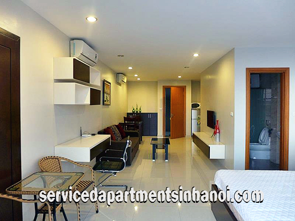 High Quality serviced apartment in Truc Bach, Lake view, small balcony