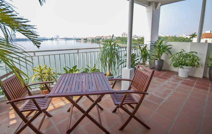 Lake View & Big Balcony Modern 2 BR Apartment for rent in Dang Thai Mai Str, Tay Ho