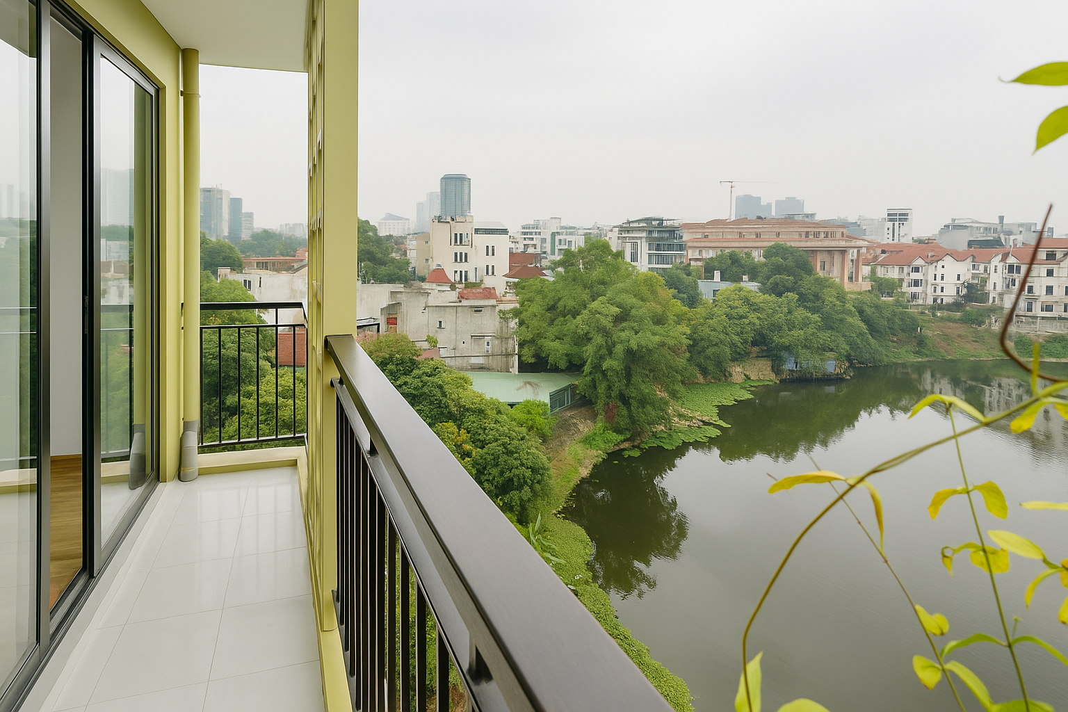 Lake View Serviced Apartment Rental near To Ngoc Van street, Tay Ho