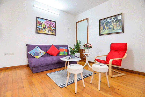 Love Balcony One Bedroom Apartment Rental near Trang Tien Plaza and Hoan Kiem Lake