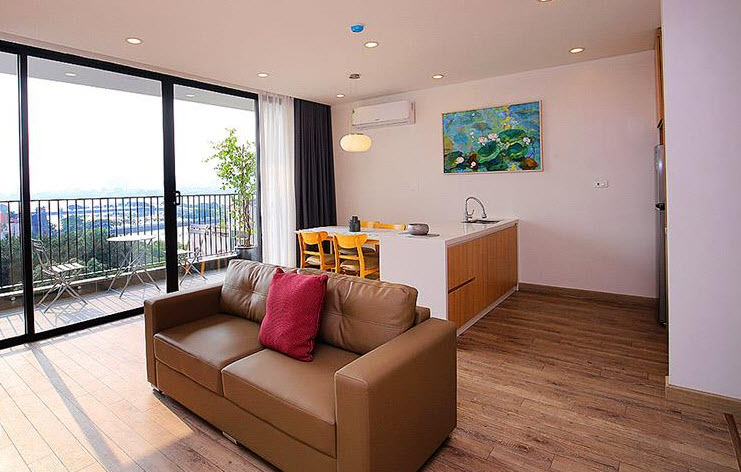 Modern Two bedroom Apartment for rent in To Ngoc Van str, Hanoi, Nice view