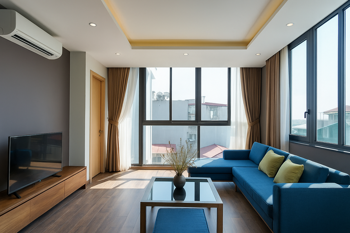 MODERN 2-BEDROOM APARTMENT FOR RENT IN QUANG KHANH, TAY HO (WESTLAKE)
