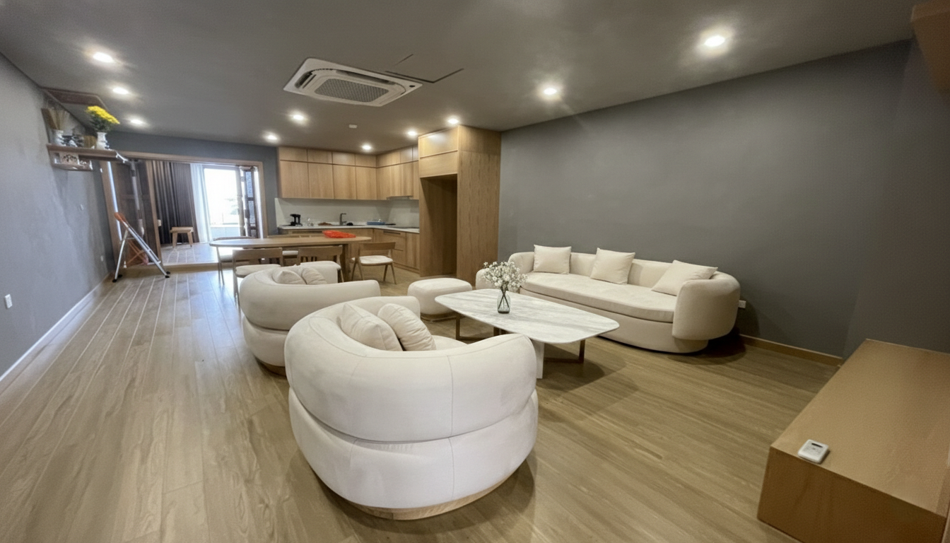 Modern and new apartment with large one bedroom in Tay Ho, modern bath-tub