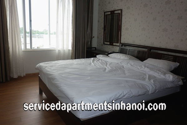 Modern and spacious one bedroom apartment with Truc Bach lake view