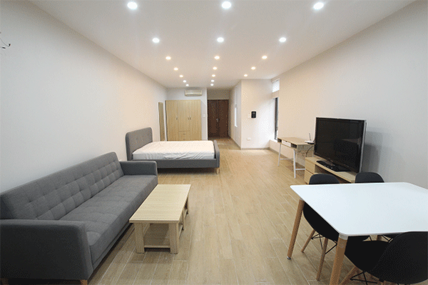 Modern One Bedroom Apartment Rental near Tran Hung Dao street, Hoan Kiem, Nice Balcony