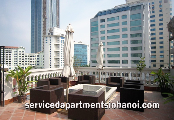 Modern rental serviced apartment in Kim Ma, Nice terrace