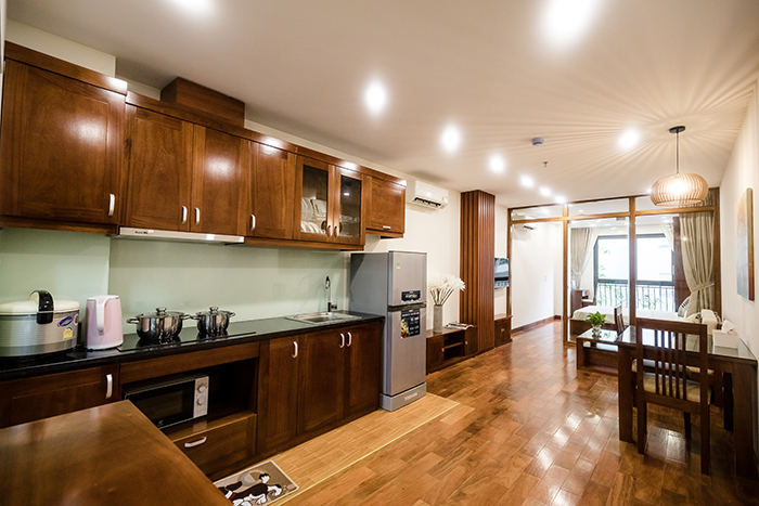 Deluxe One bedroom apartment for rent near Deawoo Hotel, Ba Dinh