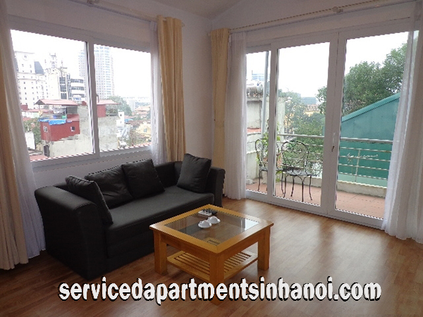 Open Floor Plan One Bed Apartment Rental in Yet Kieu str, Hoan Kiem