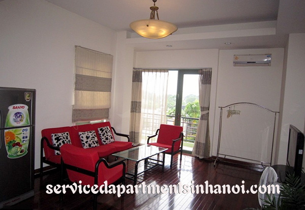 Open view serviced apartment with balcony for rent in Au Co street