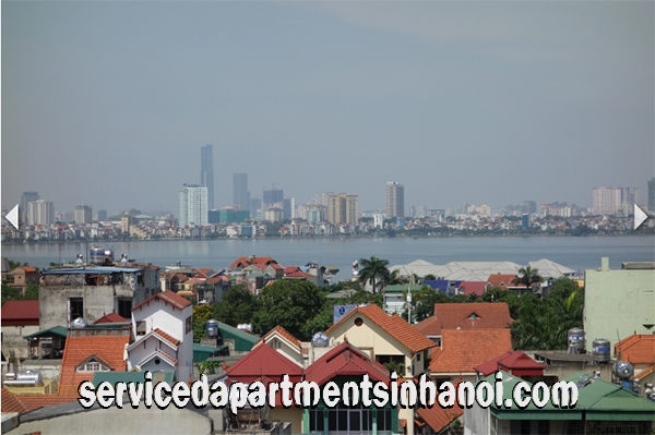 Very Spacious One Bedroom Apartment Rental in Nghi Tam str, Tay Ho, Beautiful View in Balcony