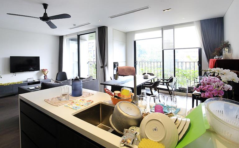 Pleasure-loving & Modern 2 BR apartment for rent in To Ngoc Van str, Tay Ho