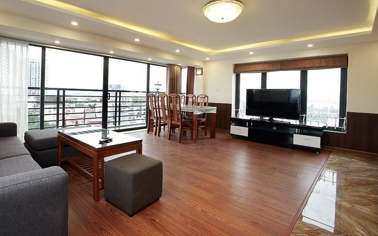 Sky view Two bedroom Apartment for rent in To Ngoc Van Str, Tay Ho. Nice Amenities