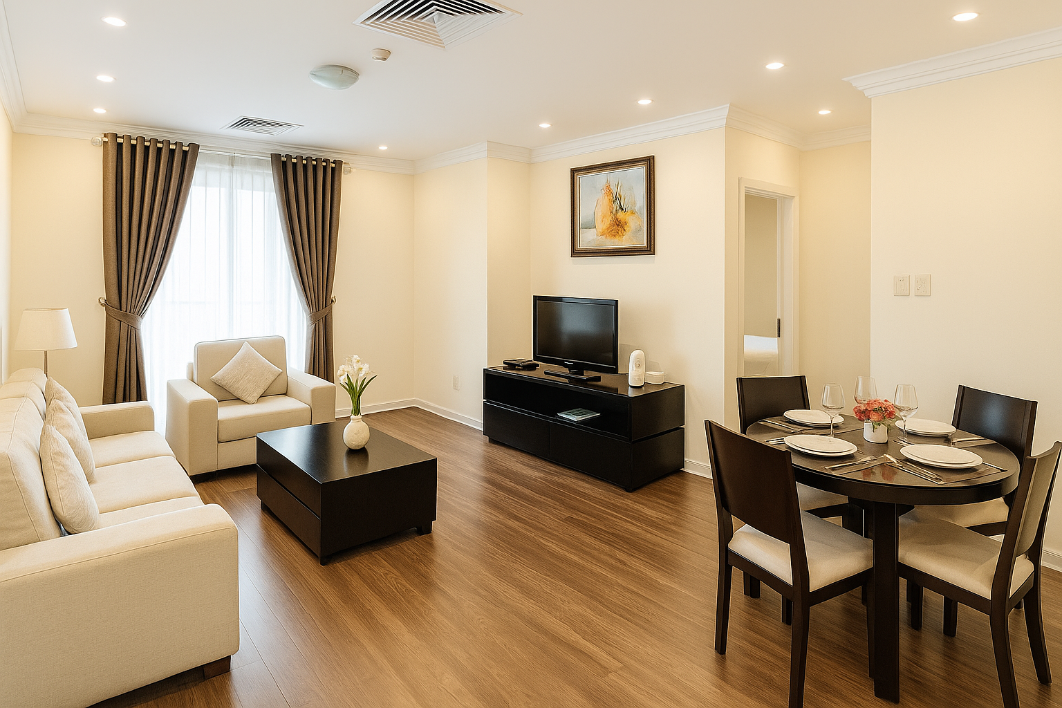 Skyline Hanoi Luxury 2 Bedroom Apartments for Rent with Pool and Gym