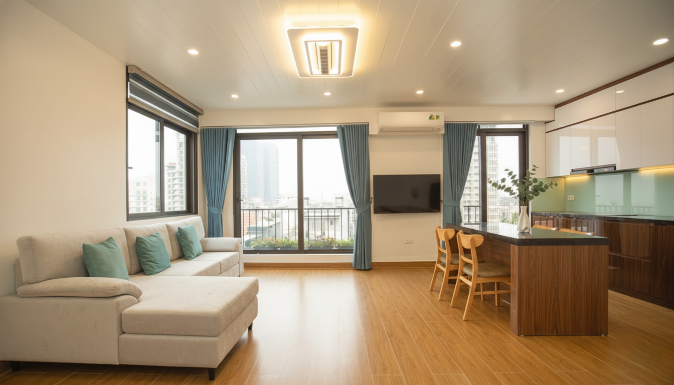  Spacious & Modern 1-Bedroom Apartment for Rent – Xuan Dieu, Tay Ho ✨