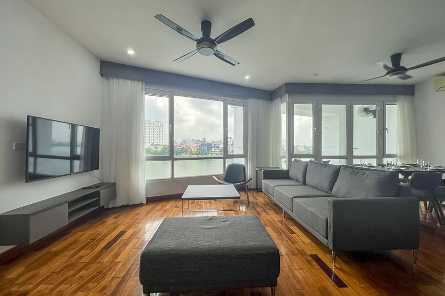 Stunning Lake views Large Contemporary Central 03 BR Apartment in Quang an str, Tay Ho