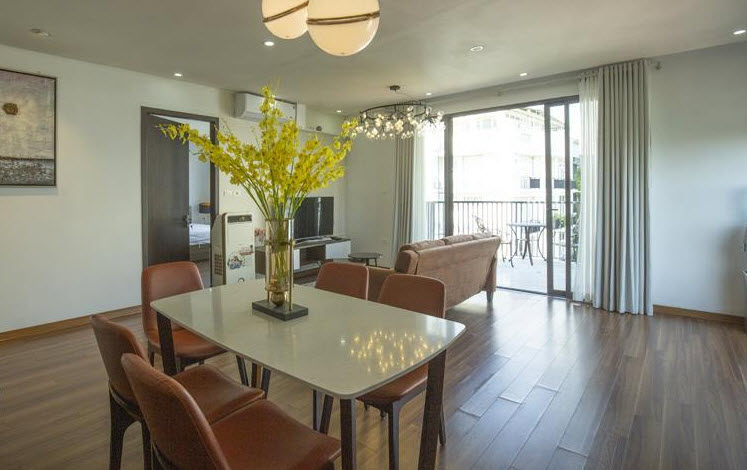 Super Bright And Modern 2 BR Apartment In Tay Ho, Big Balcony