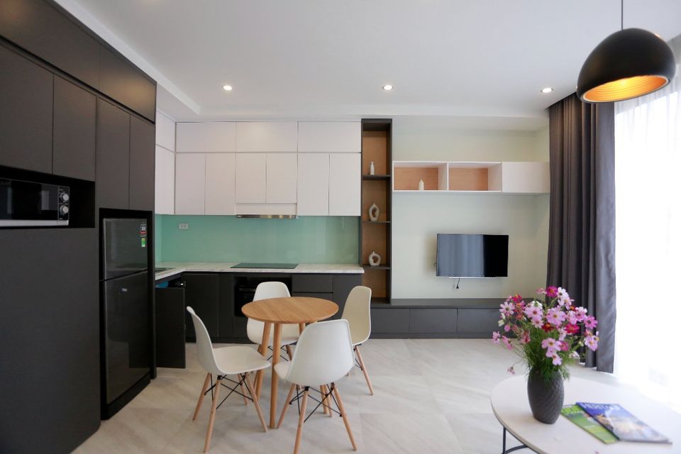 Very Bright and Modern One bedroom Apartment Rental in Doi Can street, Ba Dinh