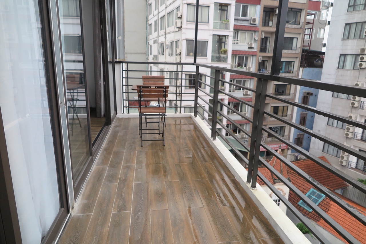 *Very Modern One Bedroom Apartment Rental in To Ngoc Van str, Tay Ho with Beautiful Balcony*
