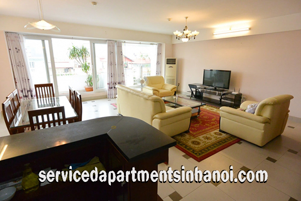 Nice 2 Bedroom Apartment Rental in Nghi Tam str, Tay Ho, Nice Terrace with Swimming Pool