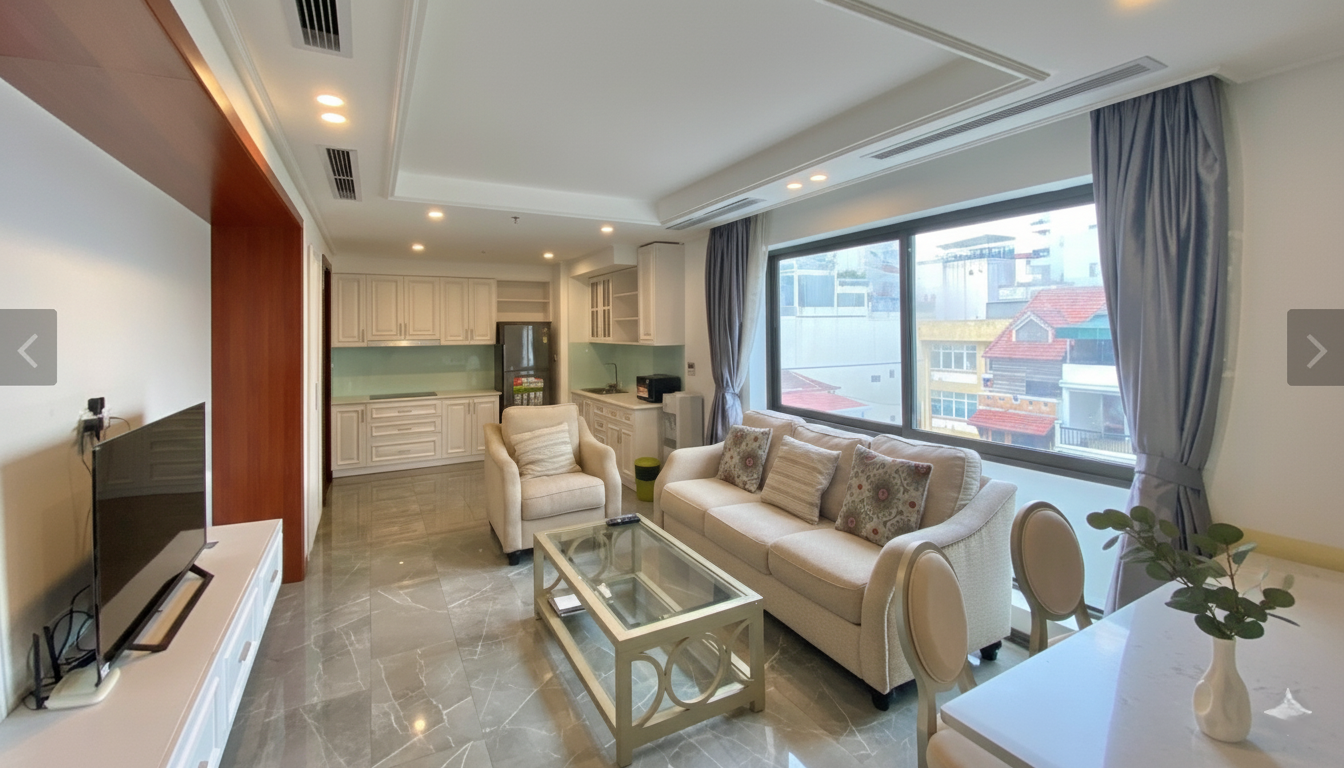 PREMIUM SERVICED 2-BEDROOM APARTMENT FOR RENT - PHAM HONG THAI, BA DINH