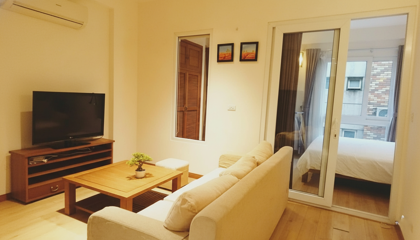 🌿 DOÃN KẾ THIỆN STREET, CẦU GIẤY – 1-BEDROOM APARTMENT | 45m² | FULLY FURNISHED 🌿