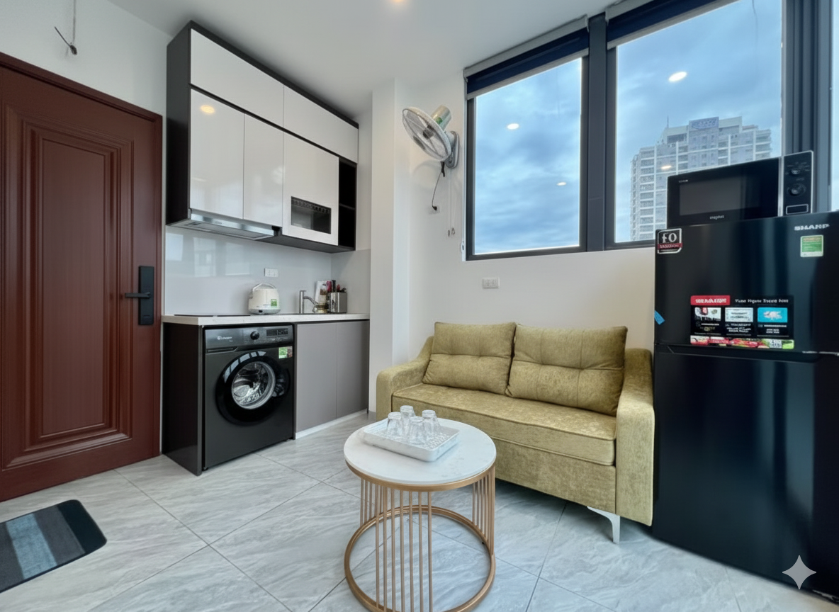 🏡 Studio Apartment for Rent – Doi Can, Ba Dinh, Hanoi