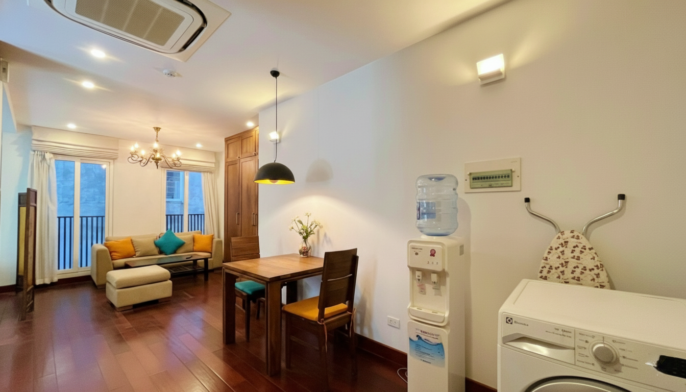 🏢 HOT DEAL | Cozy & Bright 1BR Apartment in Tay Ho – Fully Furnished, Move-in Ready