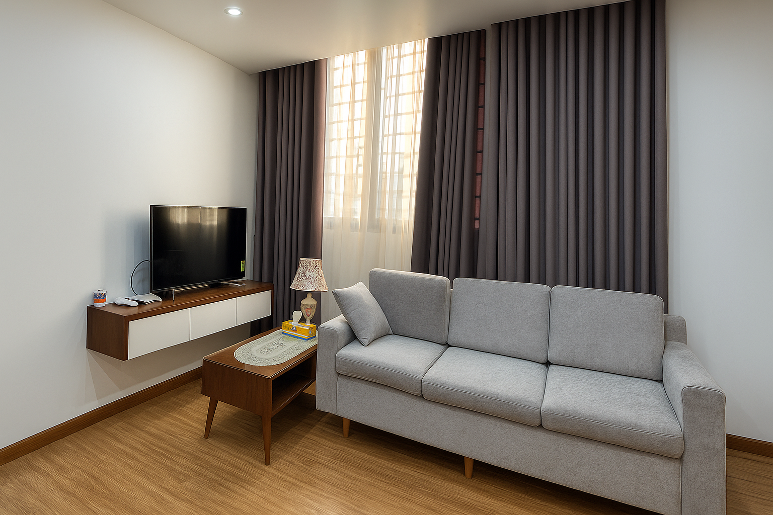 MODERN 2-BEDROOM APARTMENT FOR RENT – LINH LANG, BA ĐÌNH 