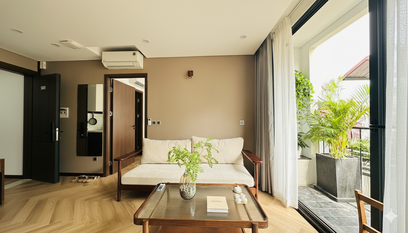 💎 Premium 1-Bedroom Serviced Apartment for Rent in Lieu Giai - Modern Design, Fully Equipped!